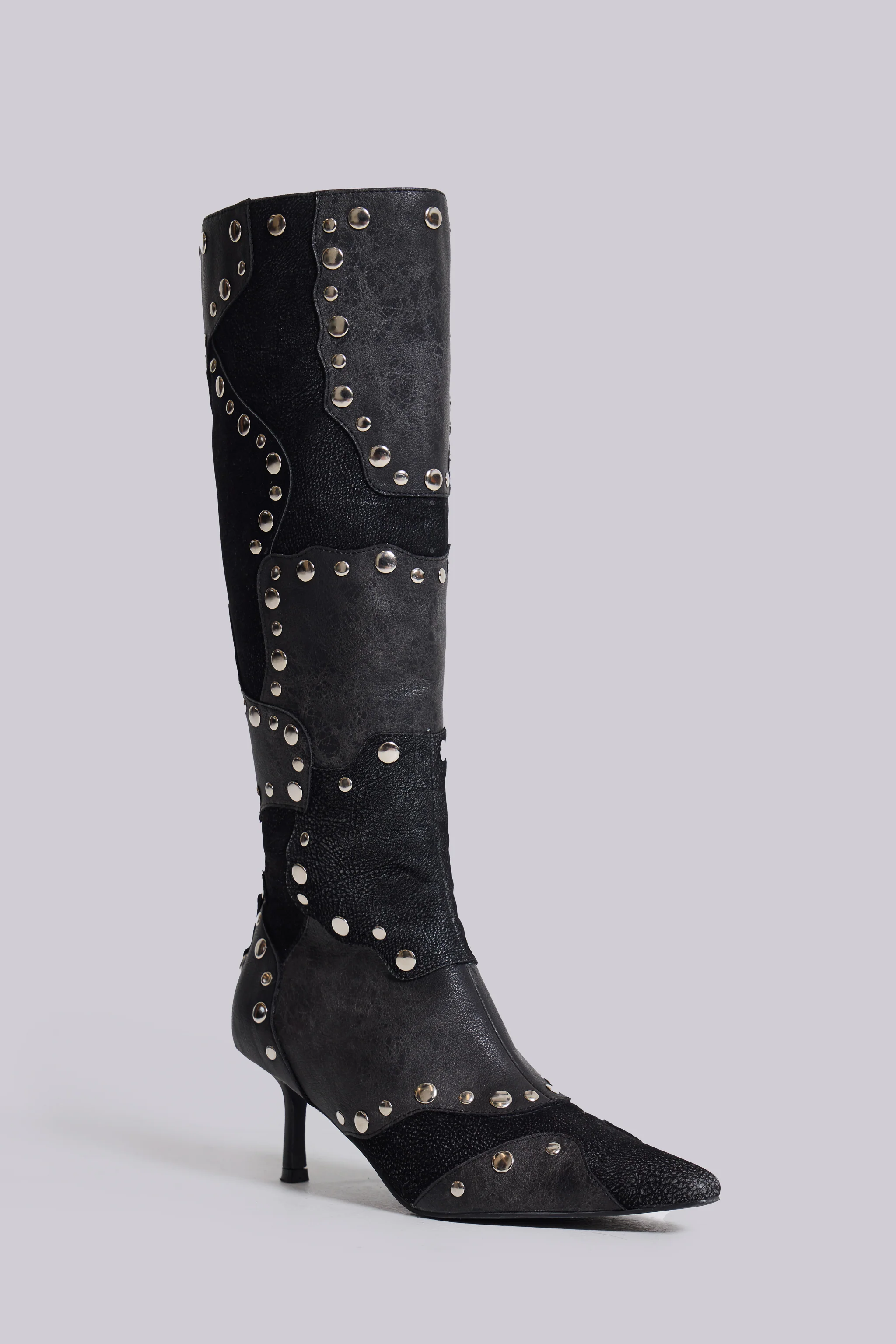 Shadow Studded Knee-High Boot - Image 3