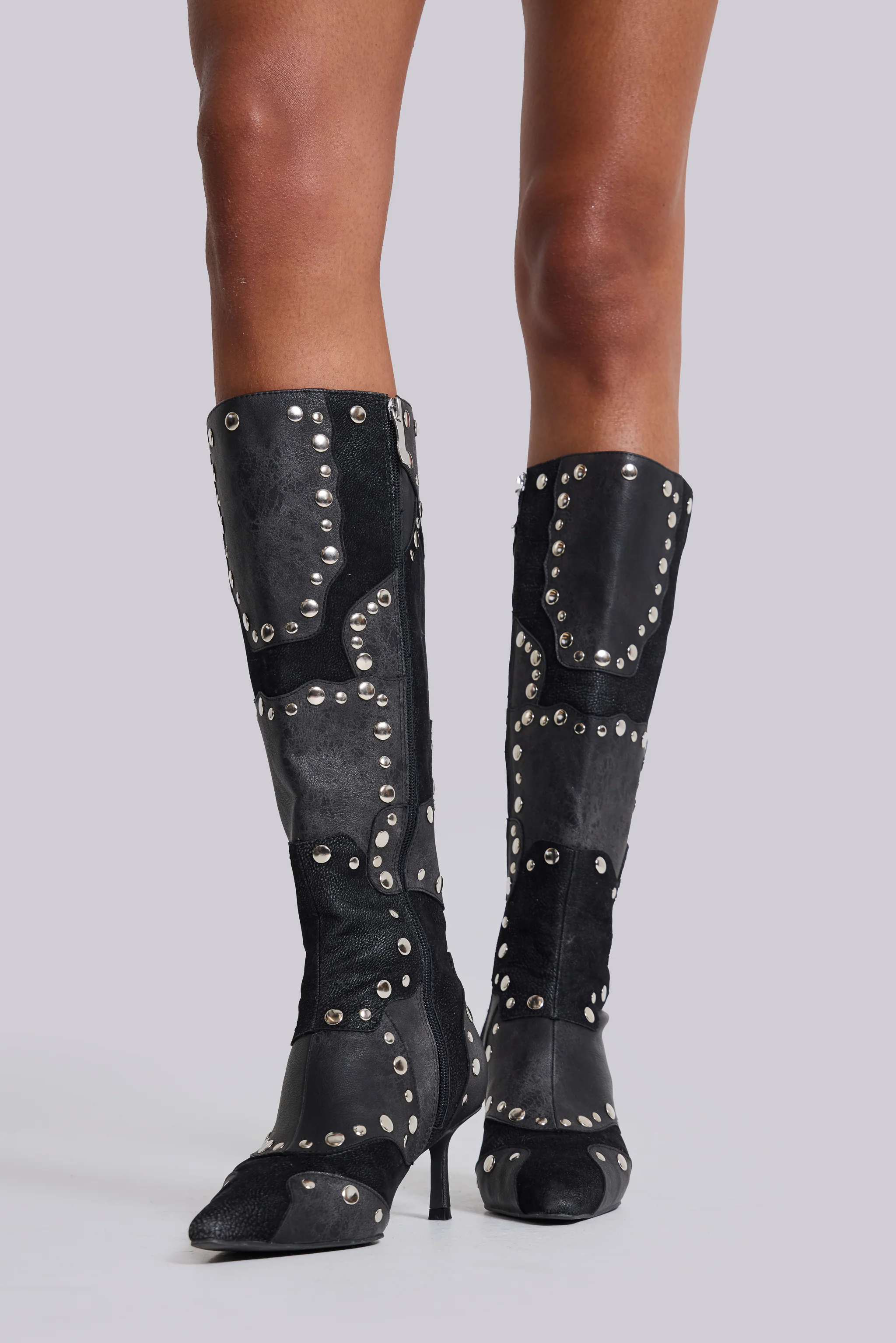 Shadow Studded Knee-High Boot - Image 4
