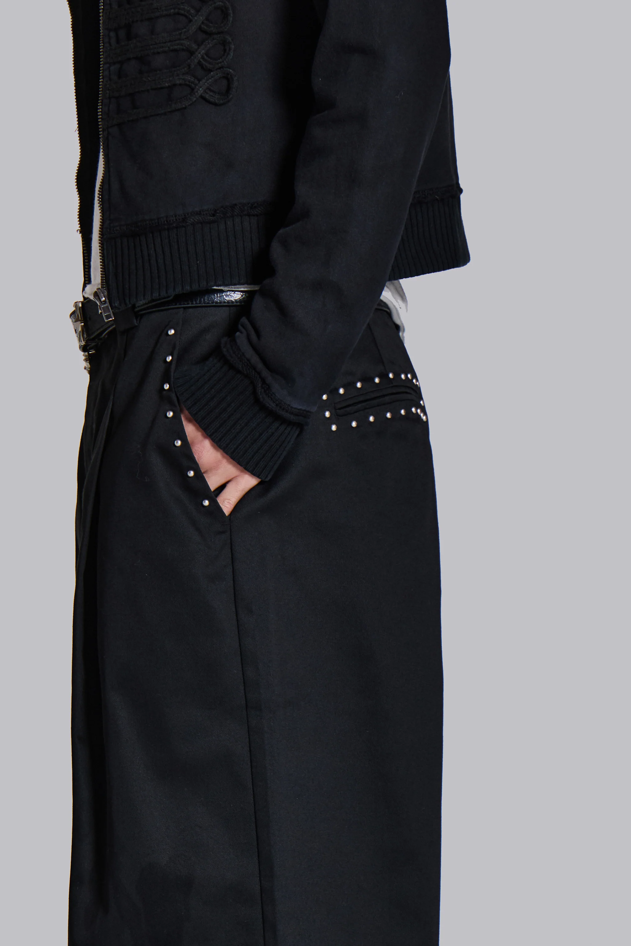 Studded Black Goliath Suit Pants - Image 3