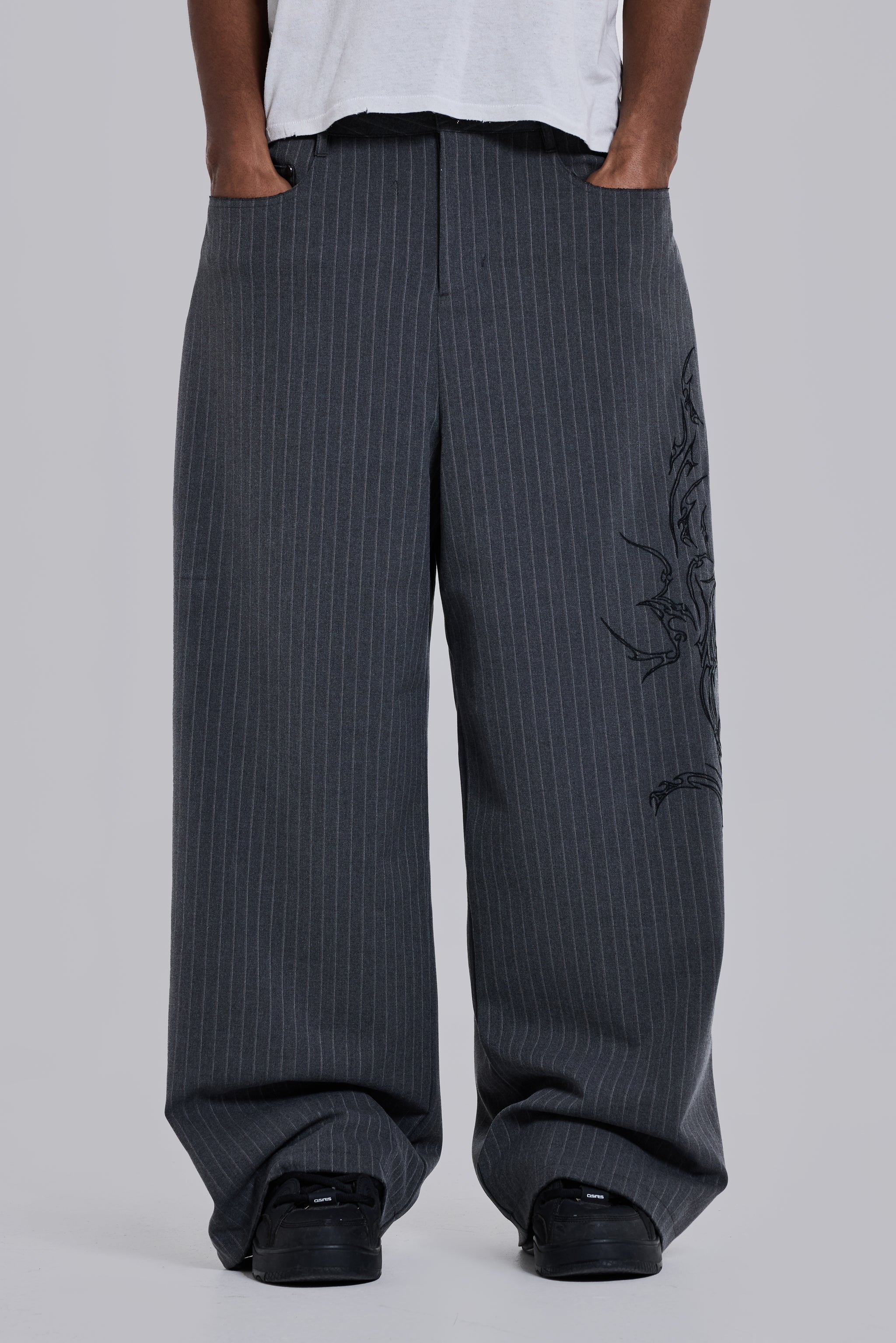 Tattoo Pinstripe Goliath Suit Pants - Image 3