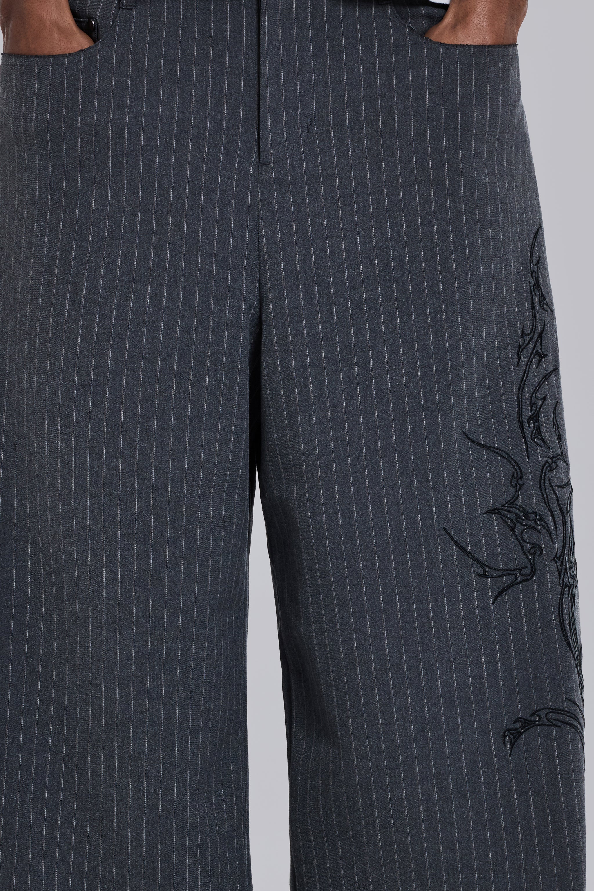 Tattoo Pinstripe Goliath Suit Pants - Image 8