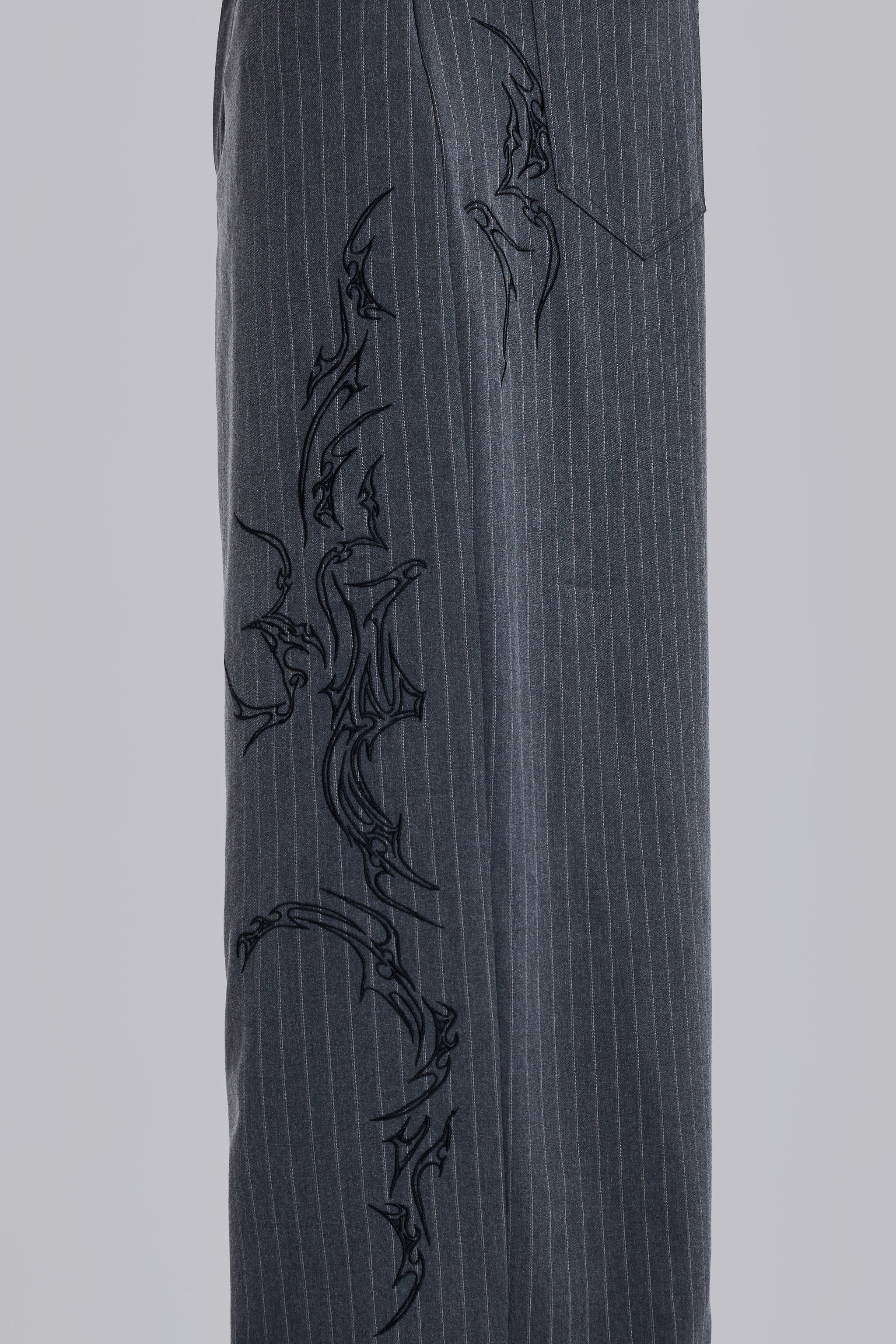 Tattoo Pinstripe Goliath Suit Pants - Image 9