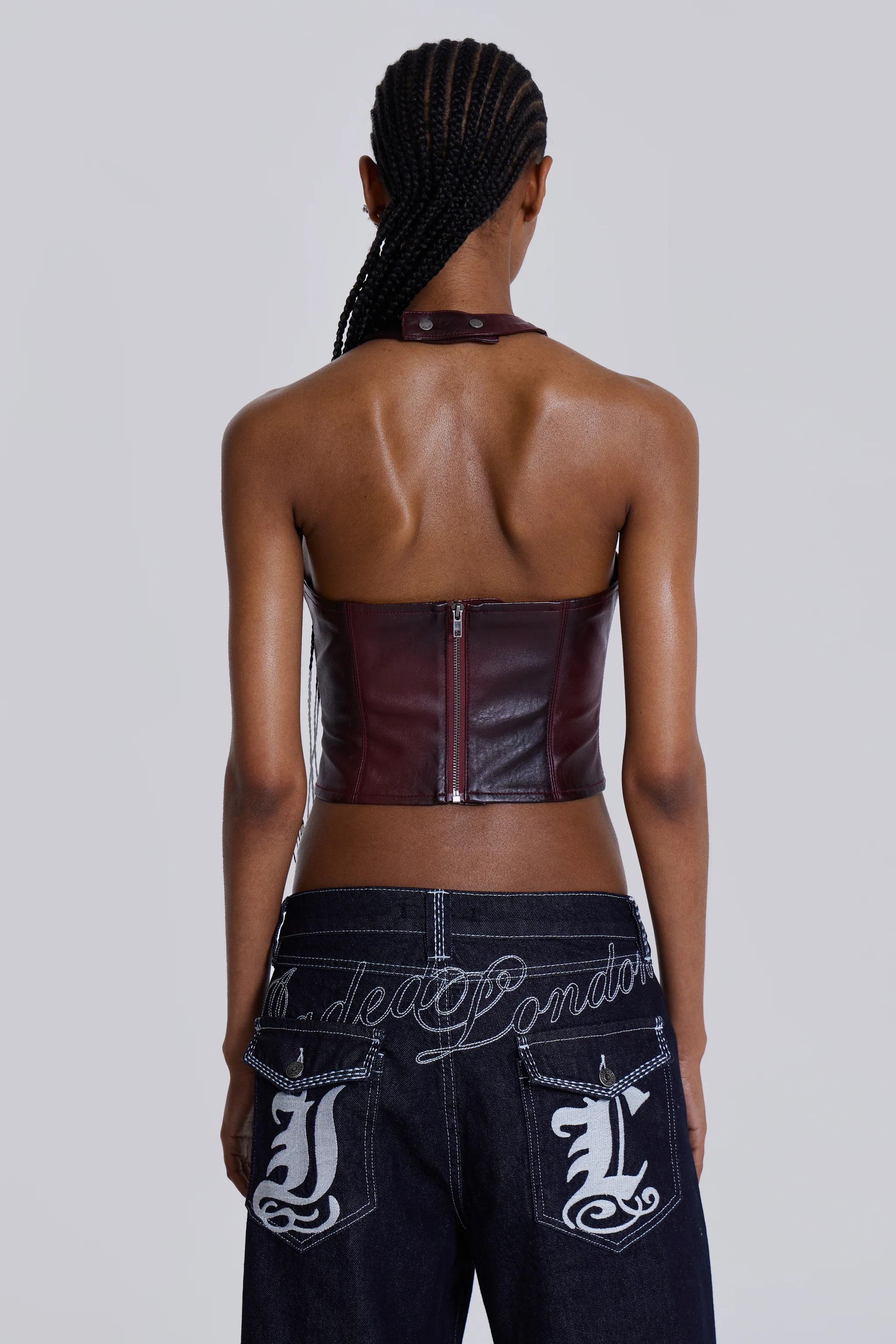 Lynx Faux Leather Corset Top - Image 8