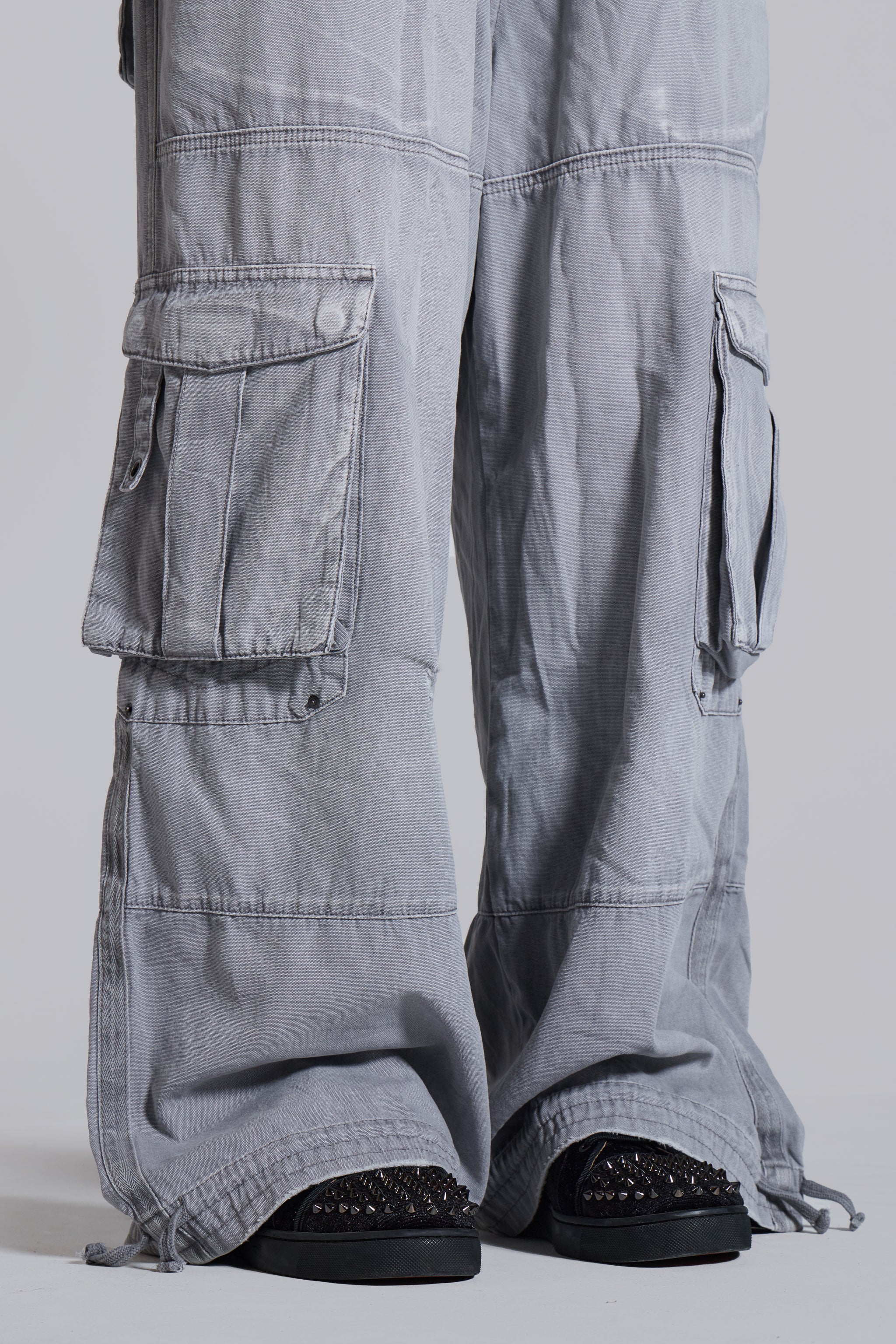 Washed Grey Decoy Cargos - Image 15