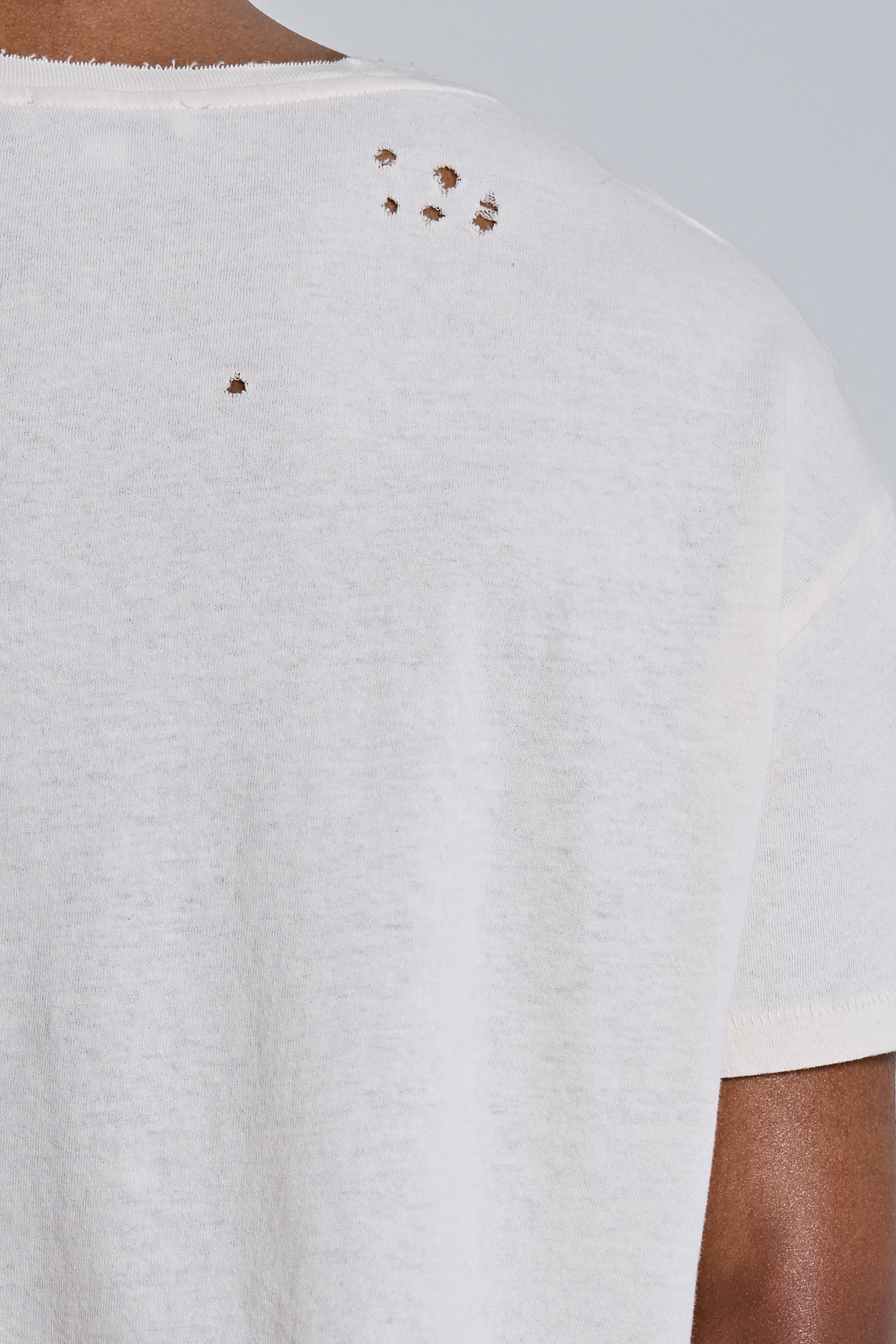 White Moth Cropped T-Shirt - Image 5