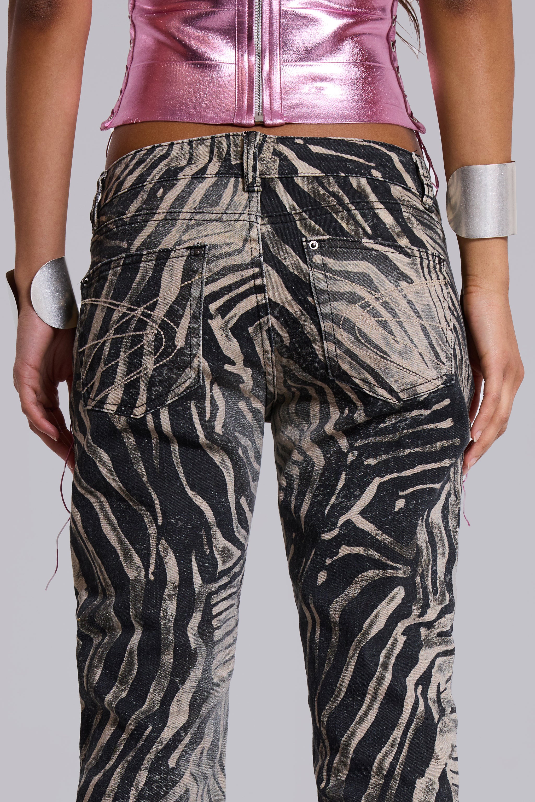 Leona Bootcut Cooper Jeans in Zebra - Image 5